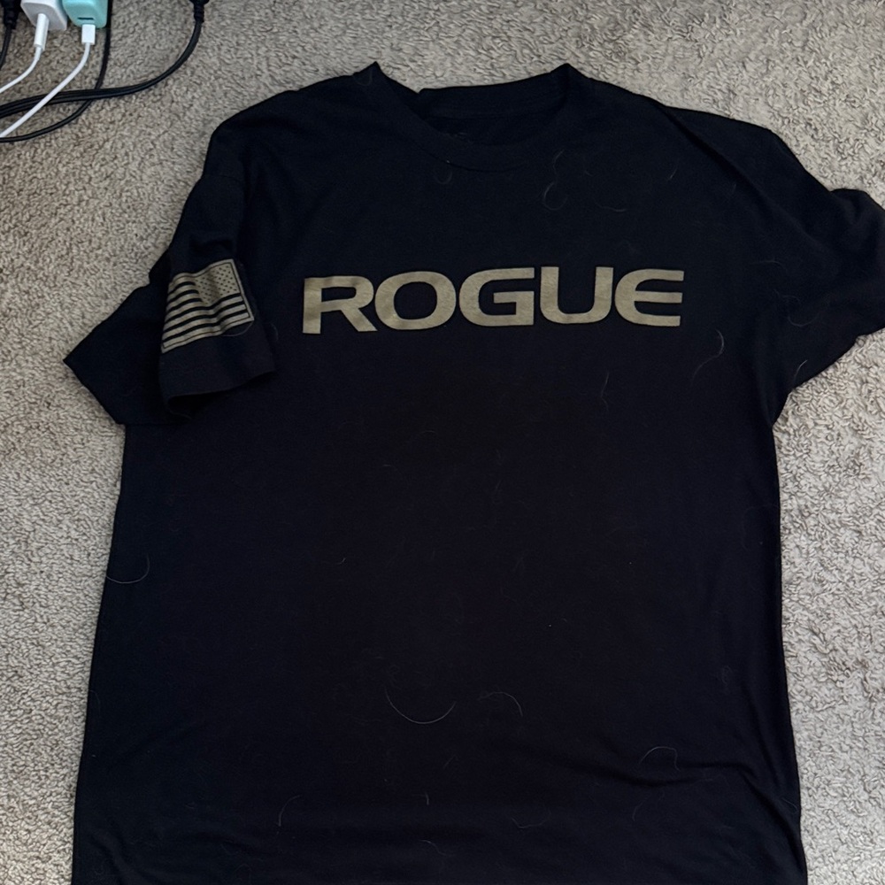 Rogue Black Tee with Gold Logo